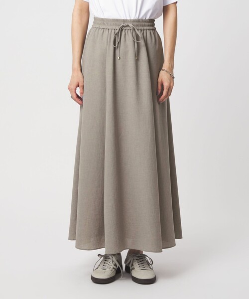 スカート 「結論シリーズ」ドライクロス フレアスカート「size SHORT/TALLあり」の画像