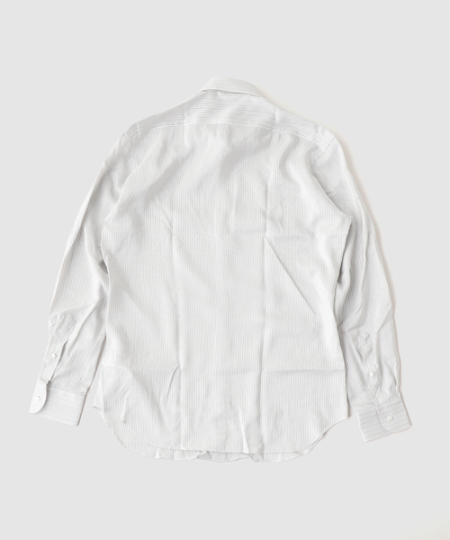 シャツ HUSBANDS（ハズバンズ） CLASSIC COLLAR SHIRT IN SILK PO メンズ レディースの画像