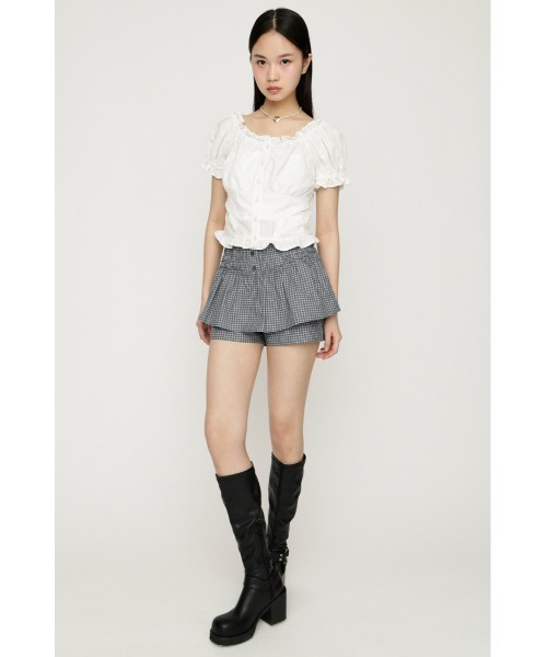 SLY（スライ） ブラウス シャツ 半袖 2WAY PUFF SLEEVE TOPS 2ウェイ