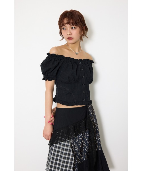 SLY（スライ） ブラウス シャツ 2WAY PUFF SLEEVE TOPS 2ウェイ