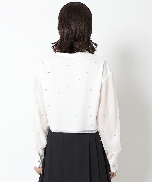 「WILLSELECTION」 長袖ブラウス MEDIUM ベージュ レディース_画像7