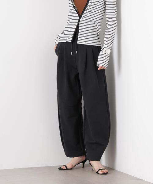 ワイドパンツ パンツ 接触冷感ダンボールカットカーブシルエットパンツ(セットアップ可) レディースの画像