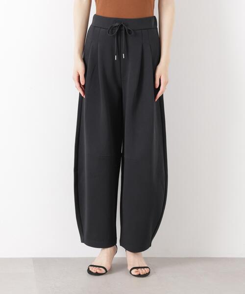 ワイドパンツ パンツ 接触冷感ダンボールカットカーブシルエットパンツ(セットアップ可) レディースの画像