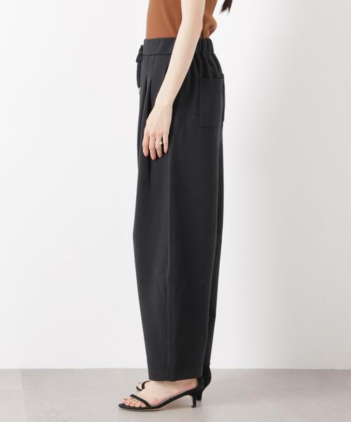 ワイドパンツ パンツ 接触冷感ダンボールカットカーブシルエットパンツ(セットアップ可) レディースの画像