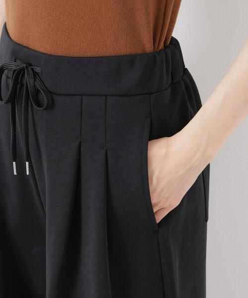 ワイドパンツ パンツ 接触冷感ダンボールカットカーブシルエットパンツ(セットアップ可) レディースの画像