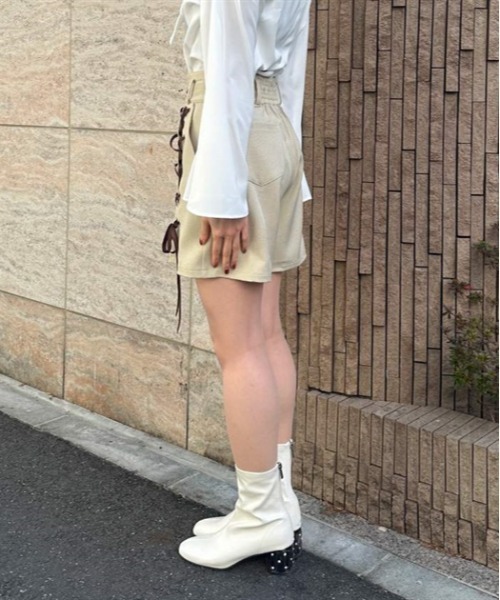 「axes femme POETIQUE」 ショートパンツ MEDIUM ブラック レディース_画像2