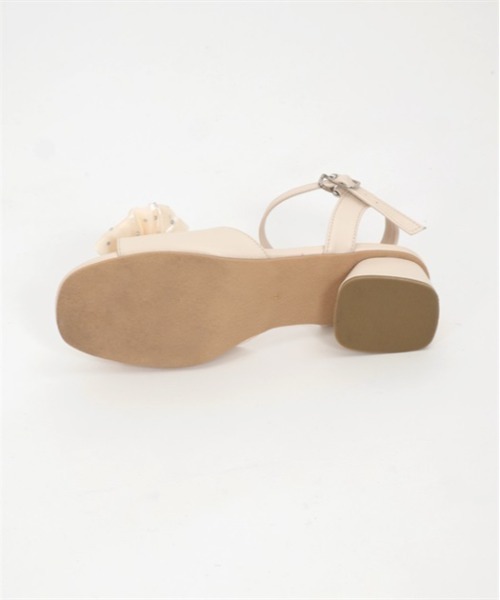 「axes femme POETIQUE」 ヒールサンダル MEDIUM キナリ レディース_画像9