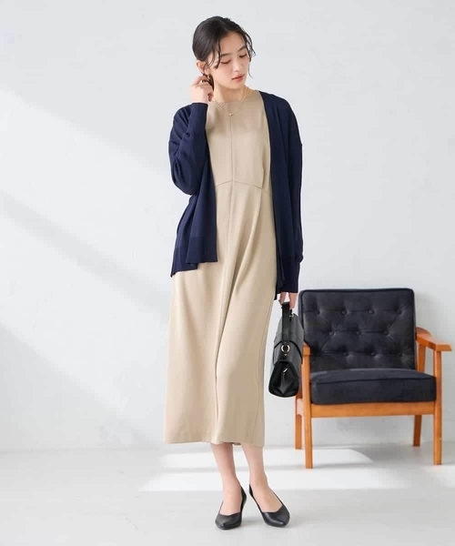 カーディガン 「UVカット/接触冷感」さらさらタッチトッパーカーディガン レディースの画像