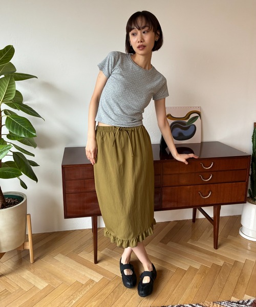 FUULLY STUDIO スカート 夏 フリルミディスカート : ZOZOTOWN Yahoo!店