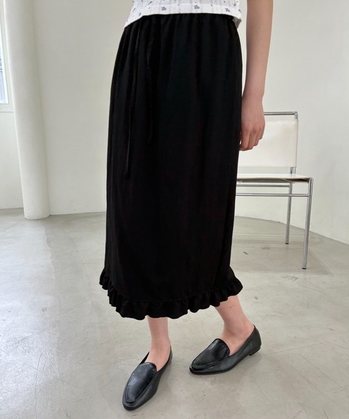 FUULLY STUDIO スカート 夏 フリルミディスカート : ZOZOTOWN Yahoo!店