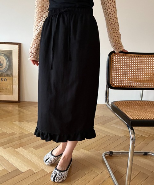 FUULLY STUDIO スカート 夏 フリルミディスカート : ZOZOTOWN Yahoo!店
