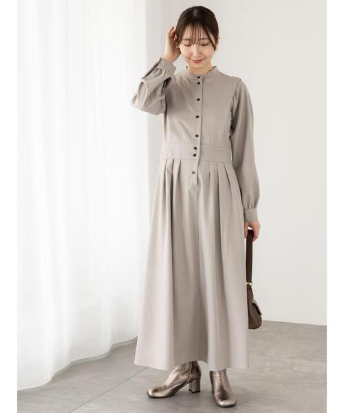 「Te chichi TERRASSE」 長袖ワンピース F ネイビー レディース_画像2