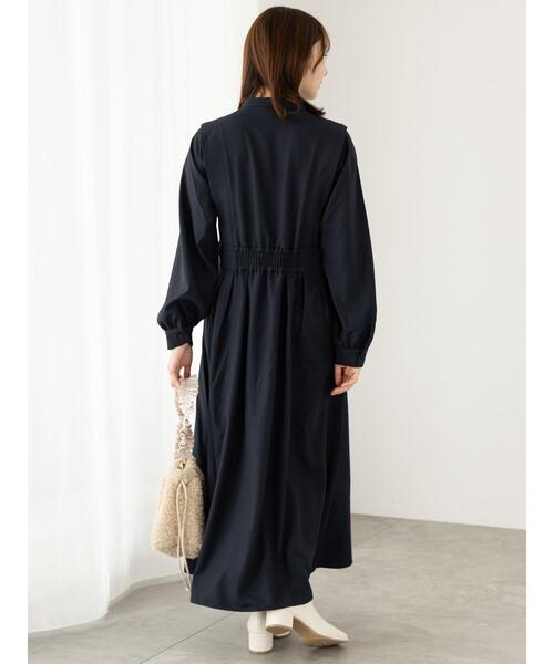 「Te chichi TERRASSE」 長袖ワンピース F ネイビー レディース_画像5