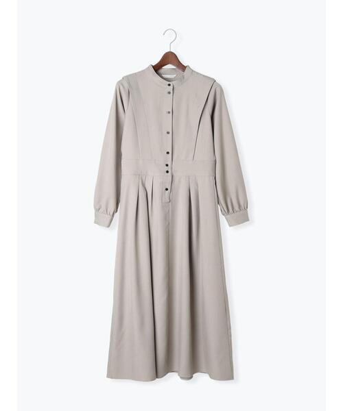 「Te chichi TERRASSE」 長袖ワンピース F ネイビー レディース_画像6
