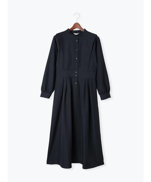 「Te chichi TERRASSE」 長袖ワンピース F ネイビー レディース_画像7