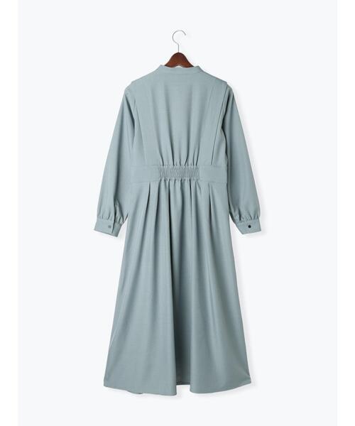 「Te chichi TERRASSE」 長袖ワンピース F ネイビー レディース_画像9