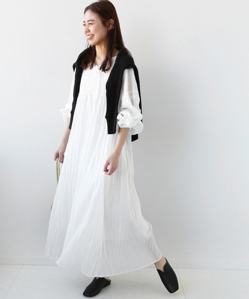 「JOURNAL STANDARD relume」 長袖ワンピース FREE グレー レディース_画像5