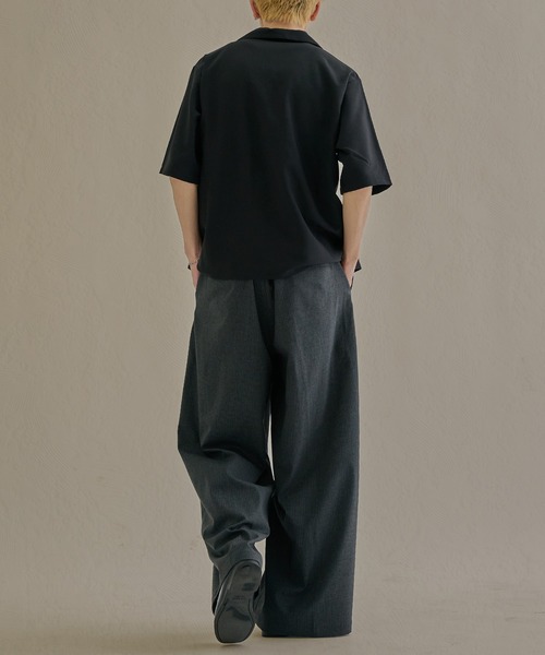 Euro Vintage ビスポークワイドスラックス epnok ワイドパンツ スラックス マイクロストライプワイドストレート