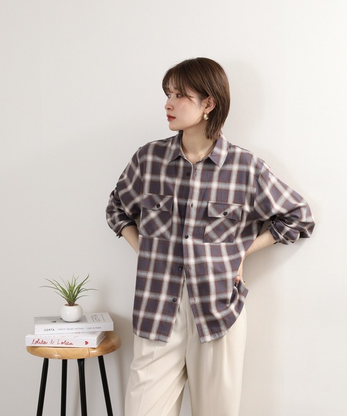 「BIG MIKE」 長袖シャツ 2XL ブルー メンズ_画像5