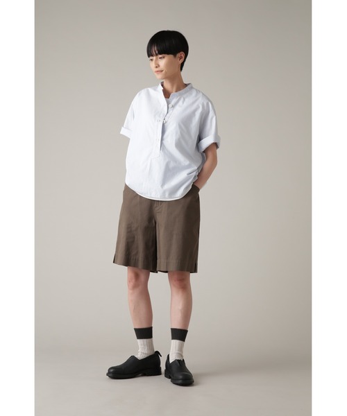 「MHL.」 7分袖トップ 2 サルヴィア緑であること レディース