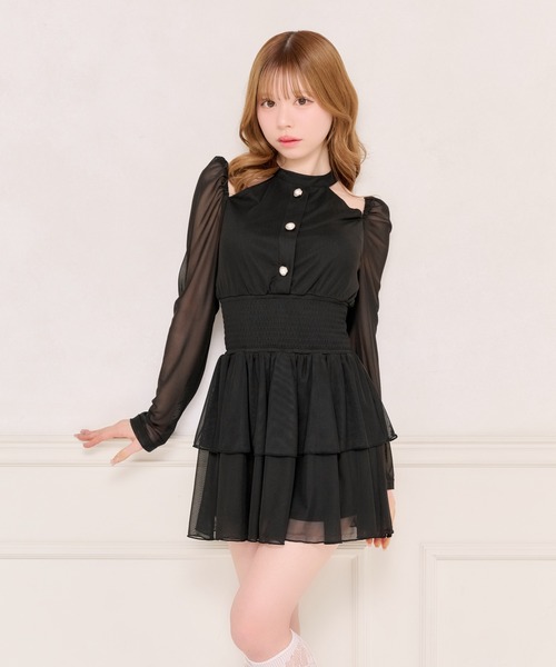 「apres jour」 長袖ワンピース フリー アイボリー レディース_画像9