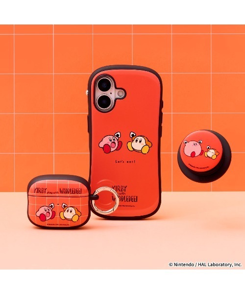 iFace ショルダーストラップ カービィ play with ワドルディ Grip