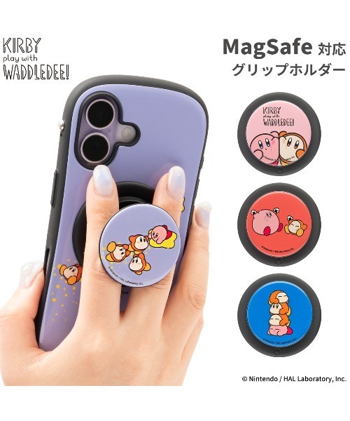 iFace ショルダーストラップ カービィ play with ワドルディ Grip