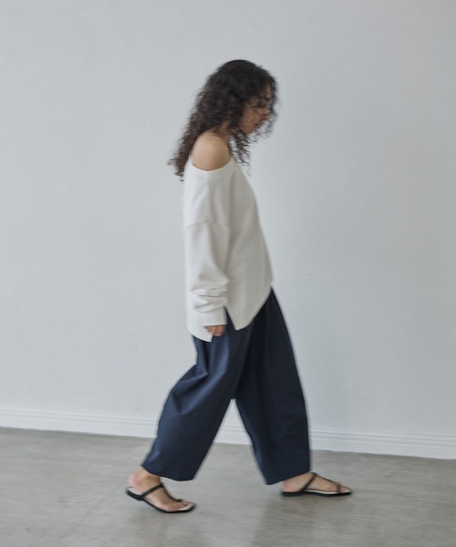 「for/c」 チノパンツ L ネイビー レディース_画像4