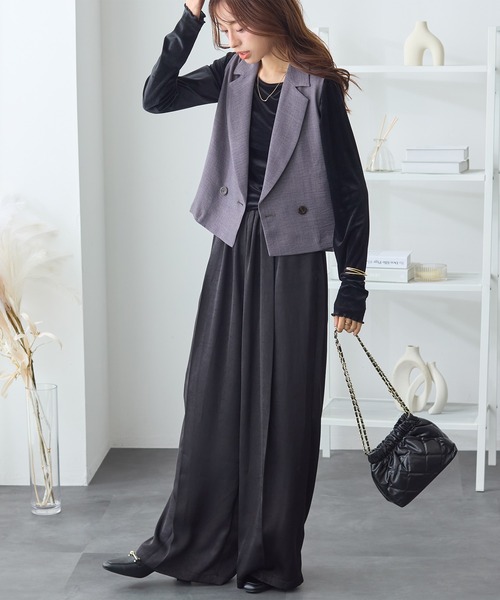 ベスト ジレ 夏 テーラードショートジレ レディース : ZOZOTOWN Yahoo