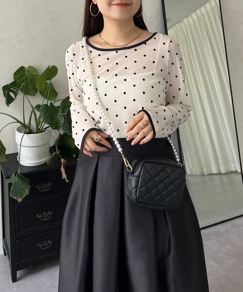 「prose verse」 長袖カットソー MEDIUM ブラック系その他 レディース_画像3