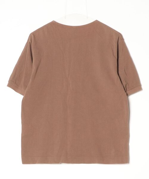 「SCYE BASICS」 ワンポイント半袖Tシャツ 38 ベージュ メンズ_画像2