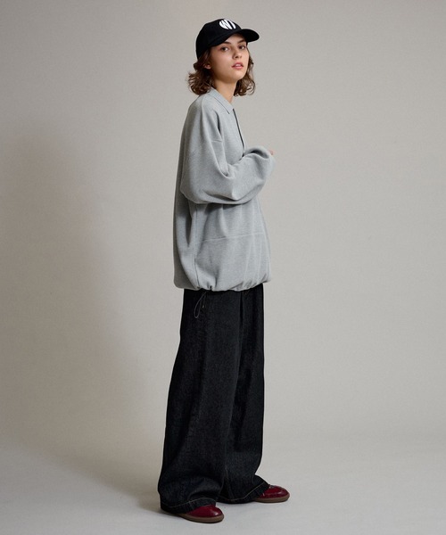 「WETTEMPT」 長袖ポロシャツ MEDIUM レッド メンズ_画像5