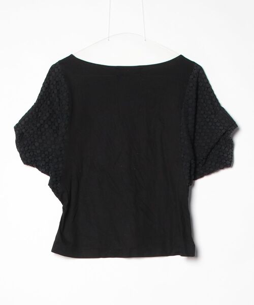 「MADEMOISELLE ROPE'」 半袖カットソー MEDIUM ブラック レディース_画像2