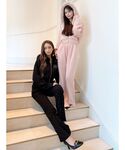 スウェットパンツ ジャージ ラインストーンデザ...の詳細画像1