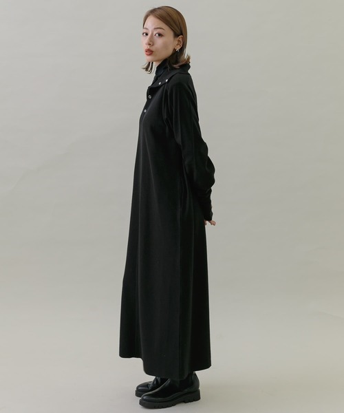 「URBAN RESEARCH Sonny Label」 長袖ワンピース FREE ブラック レディース_画像2