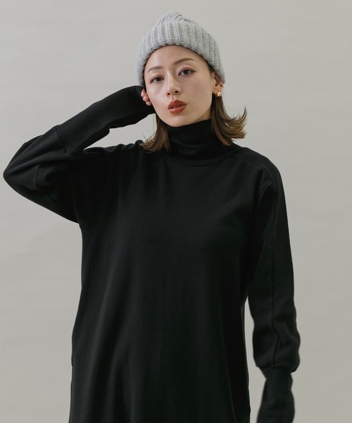 「URBAN RESEARCH Sonny Label」 長袖ワンピース FREE ブラック レディース_画像6