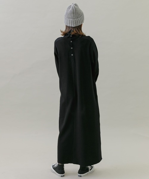 「URBAN RESEARCH Sonny Label」 長袖ワンピース FREE ブラック レディース_画像7