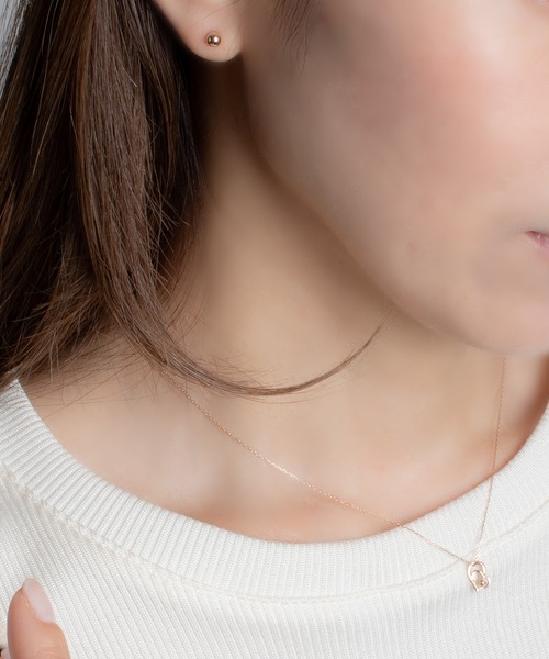 ESTELLE（エステール） ピアス K18 ピンクゴールド ピアス （4mm