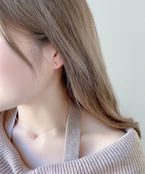 ESTELLE（エステール） ピアス K18 ピンクゴールド ピアス （4mm