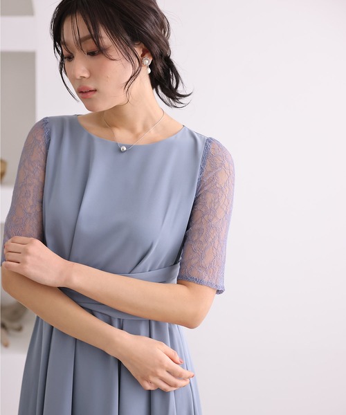 ◎PourVous レースフィッシュテールマキシドレスロングスカートドレス PourVous ドレス レースフィッシュテールマキシドレスロング