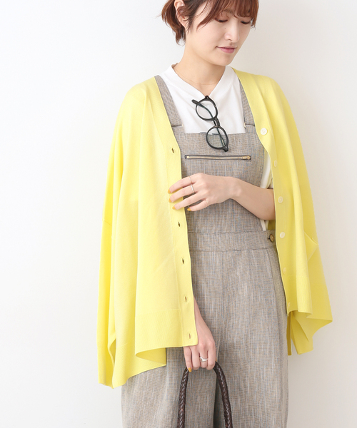IENA☆ストレッチキュプラVネックカーディガン IENA（イエナ） カーディガン ストレッチキュプラVネックカーディガン