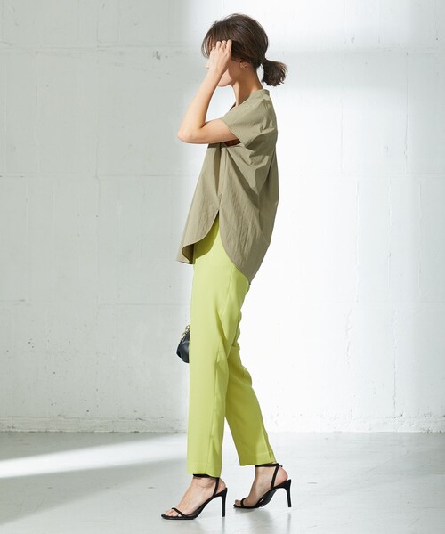 ICB パンツ 「新色追加・洗える」 FluidBackSatin ドロスト