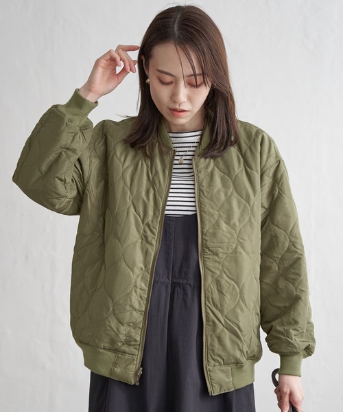 ikka（イッカ） ma1 ma-1 2WAYキルトMA-1 レディース : ZOZOTOWN Yahoo