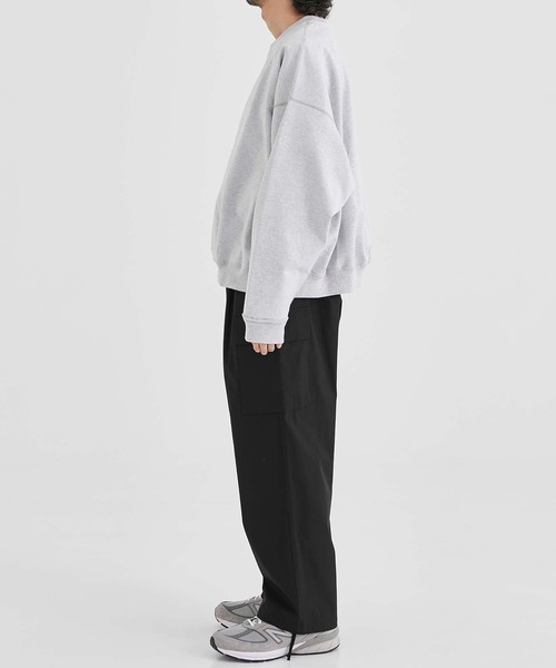 MARKAWARE ヒュージスウェットグレー ポロシャツタイプ MARKAWARE