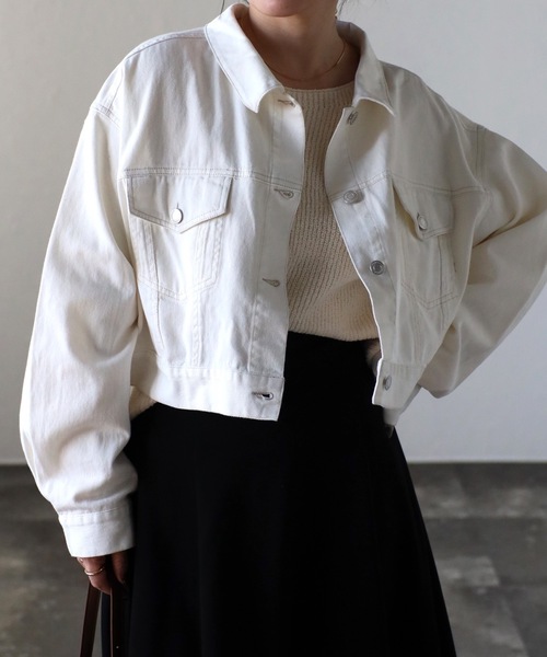 ap retro デニムジャケット gジャン ショートオーバーデニム