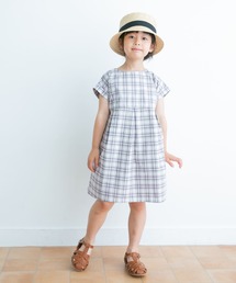 子供服　チェックワンピース　BURBERRY　半袖　6Y　116 バーバリー キッズ ワンピース BURBERRY ブランド シャツドレス