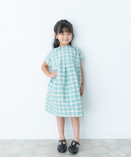 URBAN RESEARCH DOORS ワンピース カラーチェックワンピース