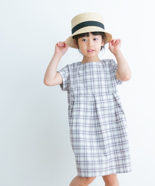 URBAN RESEARCH DOORS ワンピース カラーチェックワンピース