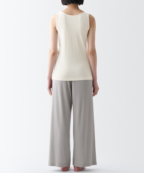 無印良品（MUJI） インナーシャツ 肌着 無染色前開きカップ入りタンク
