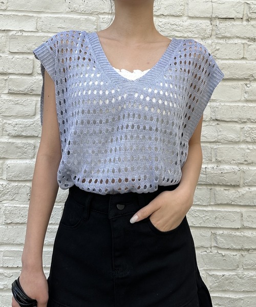 ニット セーター 「大人かわいいアイテム♪」フレンチスリーブニット